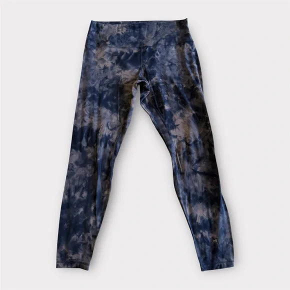 Lululemon Align HR Pant 28in Diamond Dye Blue Gray Sz 14 - Picture 2 of 5
